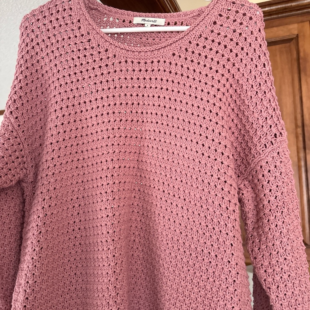 Crochet-knit sweater from Madewell size large